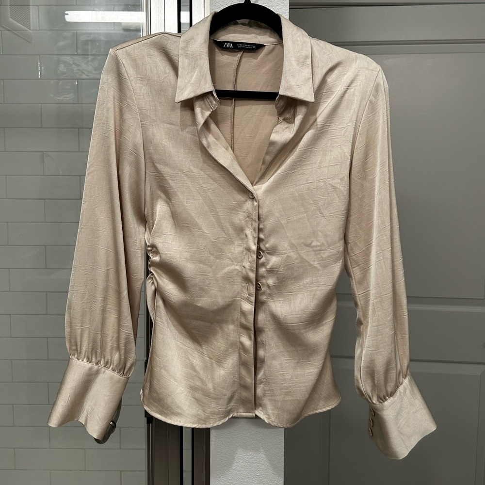 Zara Corset button Down Top in X-Small